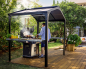 Preview: Palram-Canopia AUSTIN 2400 BBQ Grillpavillon 6mm HKP BxTxH 240x180x230cm Schwarz